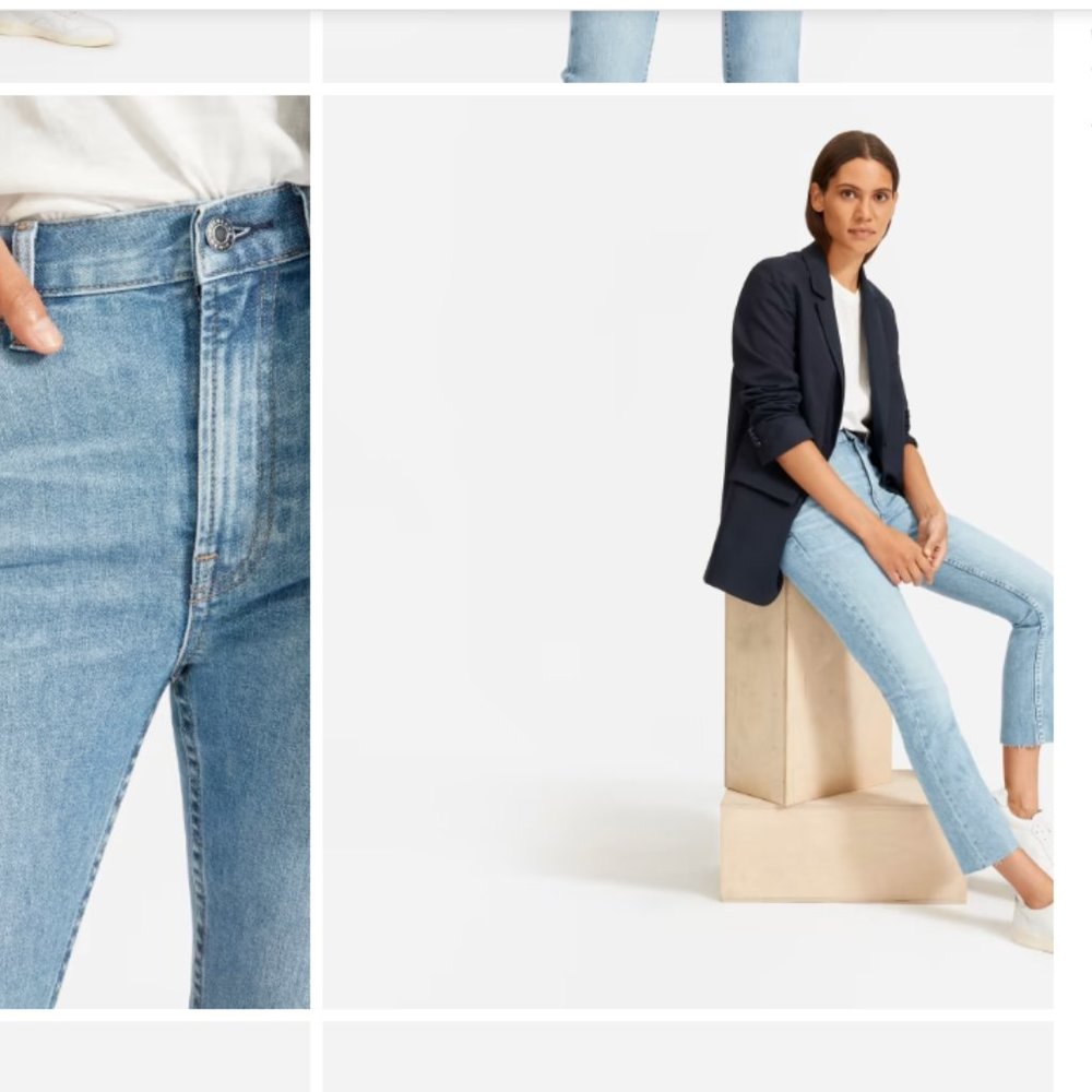 Everlane Kick Crop Jeans LIGHT BLUE Size 30 - good used condition